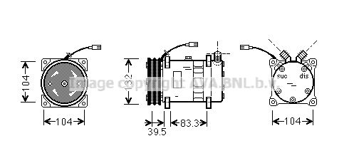 AVA QUALITY COOLING Kompresors, Gaisa kond. sistēma UVAK042